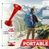 Reusable Air Horn, BANHAO Aluminum Handheld Air Pump Horn Loud Safetyfor Boats Cars Noise Maker 2pcs view 4