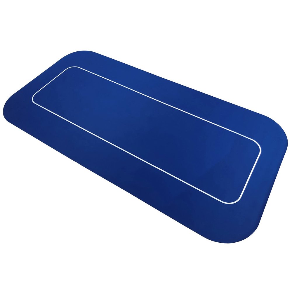 Yuanhe 70" x 35" Portable Rectangle Sure Stick Rubber Foam Poker Table Top Layout Poker Mat (Blue)