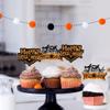 Ercadio 24pcs Traditional Happy Halloween Cupcake Toppers Spider Web Cupcake Decors for Halloween Birthday Party Cake Decor Supplies view 4