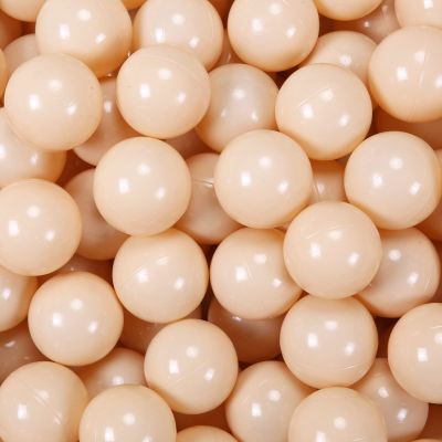 PlayMaty Ball Pit Balls - 2.75inches Plastic Phthalate & BPA Free Balls Crush Proof Stress Balls Swim Pit Fun Toy with Storage Bag for Baby Playhouse Birthday Party DecorationPack of 50 (Nude Color)