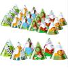 30 Pcs Animal Party Hats for Kids Safari Birthday Cone Hats 6 x 7.87" Jungle Zoo Birthday Party Supplies Decorations for DIY Photo Props Toddlers Baby, Tiger, Giraffe, Elephant, Monkey, Lion, Zebra view 1