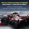 QIYHBVR Remote Control Car, Brushless Racing RC Cars, 1:16 Scale Fast RC Cars High Speed 50 KM/H Rock Crawler RC Truck 4X4 Monster Vehicle Trucks, 4WD Off-Road Buggy view 3