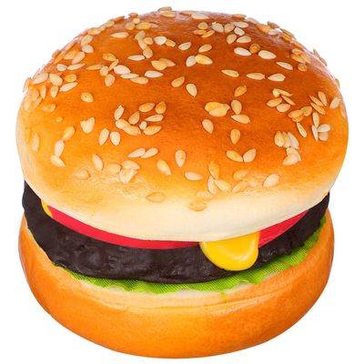 Sewroro Hamburger Model - Realistic Fake Food Prop for Kitchen Decoration Photography and Display Multi-Color Pu Material 3 14X2 75X2 75 Inch