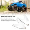 2pcs Front Lower Suspension Arms, CNC Machining RC Swing Arm Pull Rod Link Upgrade Parts for UDR 1/7(Silver), car Model Accessories view 2