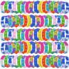 kapibarasensei 80Pcs Pop Bracelet Fidget Toy, Wearable Fidget Bracelets Push Poping Bubble Sensory Toys Stress Relief Finger Press Silicone Wristband for Kids and Adults ADHD ADD Autism Anxiety view 1