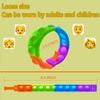 kapibarasensei 80Pcs Pop Bracelet Fidget Toy, Wearable Fidget Bracelets Push Poping Bubble Sensory Toys Stress Relief Finger Press Silicone Wristband for Kids and Adults ADHD ADD Autism Anxiety view 4