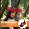 Beaupretty Wizard Witch Hat 2Pcs Halloween Party Hats Oxford Cloth Cosplay Headdress for Halloween Decorations and Costume Accessories view 4