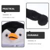 Abaodam 3pcs Plush Fun Animal Hats with Ear Flaps penguin Warm Hats - Cozy Winter Black White Novelty Party Cap for Kids Girls Boys - Soft Fleece Cute Cap for Women Cosplay Party view 4