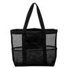 Beach Bag, Mesh Beach Bag Toy Totes, Lightweight Foldable Beach Bags with Pockets for Family Pool Travel Beach Vacation Essentials for Storage Beach Toys Towels view 1