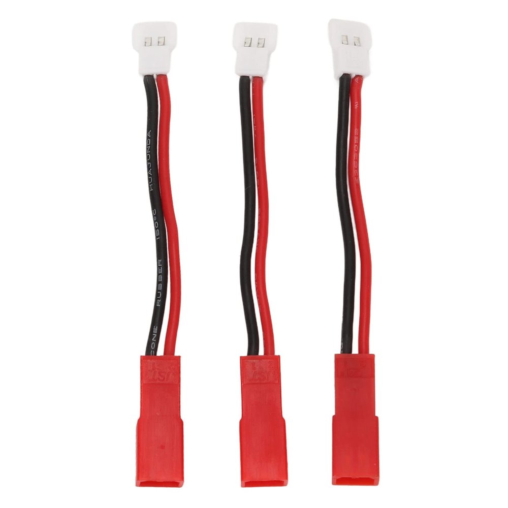 Alomejor 3Pcs JST Connector Adapter MX2.0 to JST Plug Converter 74mm JST Plug Adapter for RGT AXIAL SCX24 1 24 RC Cars