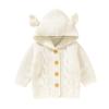 Baby Girl Boy Knit Cardigan Sweater Hoodies Warm Tops Toddler Infant Fox Ear Sweatshirt for (Beige, 12-18 Months) view 1