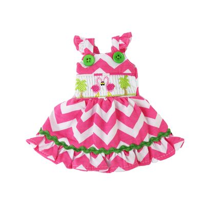 American Fashion World 14.5in Flamingo Sun Dress for 14-Inch Dolls | Premium Quality & Trendy Design | Dolls Clothes | Outfit Fashions for Dolls for Popular Brands
