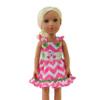 American Fashion World 14.5in Flamingo Sun Dress for 14-Inch Dolls | Premium Quality & Trendy Design | Dolls Clothes | Outfit Fashions for Dolls for Popular Brands view 3