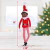 Christmas Elf Behaving Badly Plush Toy | Novelty Long Bendy Naughty Boy Christmas Elves Doll | 12 Inches (Black Elf) view 2