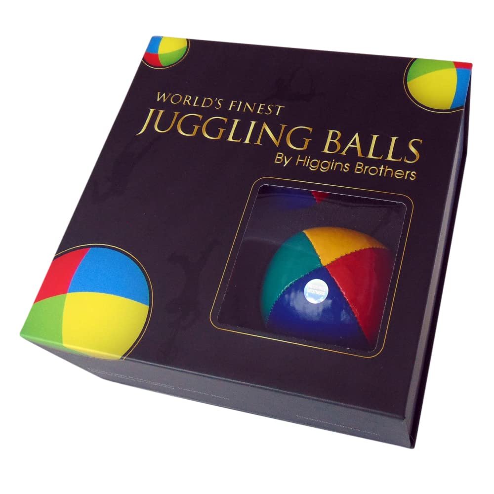 Higgins Brothers Juggling Balls Kit - World's Finest Boxed Set with 3 Juggle Ball Set