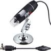 AmScope Super Savings - 40X-1000X Portable LED Monocular Student Microscope with 25-Piece Prepared Slides Set and Tweezers Plus Bonus Handheld Multi-USB Digital Microscope for PC and Android view 2