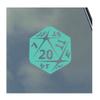 20-Sided Dice Vinyl Sticker Decal Roleplaying Game Role Play RPG Pen and Paper view 1