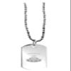 Hat Shark Dungeon Master Dice Head Success - Engraved Metal Military Dog Tag with Metal Chain Necklace (Critical Success) view 1