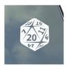 20-Sided Dice Vinyl Sticker Decal Roleplaying Game Role Play RPG Pen and Paper view 1