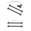 2pcs/Set Metal RC Car Universal Driving Shaft Dog Bone Replacement Fit for HS 18301 18302 18311 18312 1/18 RC Car Accessory (Color : Black 77mm) view 2