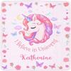 Artsadd Custom Blanket for Baby Boys Girls with Name Unicorn Personalized Blankets for Toddler Fuzzy and Fleece Soft Blanket Birthday Gifts for Kids 60"x80" view 1