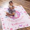 Artsadd Custom Blanket for Baby Boys Girls with Name Unicorn Personalized Blankets for Toddler Fuzzy and Fleece Soft Blanket Birthday Gifts for Kids 60"x80" view 3