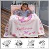 Artsadd Custom Blanket for Baby Boys Girls with Name Unicorn Personalized Blankets for Toddler Fuzzy and Fleece Soft Blanket Birthday Gifts for Kids 60"x80" view 4