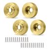 MORLORDY 4PCS RC Brass 2.2 Beadlock Wheels Weights for 1/10 Scale SCX10 D90 Wraith 90048 90018 RR10 RC Wheel Weights Accessories view 1