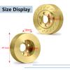 MORLORDY 4PCS RC Brass 2.2 Beadlock Wheels Weights for 1/10 Scale SCX10 D90 Wraith 90048 90018 RR10 RC Wheel Weights Accessories view 3