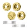 MORLORDY 4PCS RC Brass 1.9 Beadlock Wheels Weights for 1/10 Scale SCX10 D90 Wraith 90048 90018 RR10 RC Wheel Weights Accessories view 1
