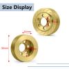 MORLORDY 4PCS RC Brass 1.9 Beadlock Wheels Weights for 1/10 Scale SCX10 D90 Wraith 90048 90018 RR10 RC Wheel Weights Accessories view 3