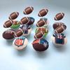 24 PCS Rugby Ball Cupcake Toppers Sports Ball Theme Football Cupcake Picks for Sports Theme Baby Shower Rugby Players Birthday Party Cake Decorations Supplies view 4