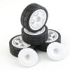 4PCS 12mm 65mm Rubber Tires Wheel Rim for 1/10 RC Rally Car HPI Tamiya LC Racing HPI Kyosho WRC Claw 43 Ken Block Fiesta Fifteen52 XV01 TT02 view 2