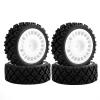 4Pcs Rubber Tire Plastic Wheel Tyre for Tamiya XV-01 XV01 TA06 TT-01 TT-02 PTG-2 RC Rally 1/10 RC Car Upgrades Parts Accessories view 4
