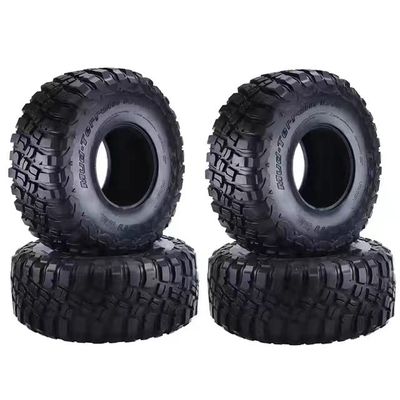 4PCS 120MM 2.2" Rubber Rocks Tyres/Wheel Tires for 1:10 RC Rock Crawler Axial SCX10 90047 D90 D110 TF2 Traxxas TRX-4