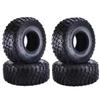 4PCS 120MM 2.2" Rubber Rocks Tyres/Wheel Tires for 1:10 RC Rock Crawler Axial SCX10 90047 D90 D110 TF2 Traxxas TRX-4 view 1