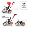 Bentley Trike - All Terrain Toddler Bike 6-in-1, Officially Licensed & Designed by Bentley Motors UK; Baby to Big Kid Tricycle is a Compelling Statement of Performance & Luxury, Dragon Red (6m-5y+) view 4