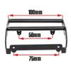 MUHIKRT Front Bumper with LED Lights for TRX4 Blazer Bronco 1/10th RC Crawler Car Accessories (Black Blazer) view 3