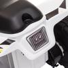 6V Ride On Motorcycle with Training Wheels, Horn, Music, Rechargeable Electric Toy Aged 3-8 Years, Front Handle, White view 4
