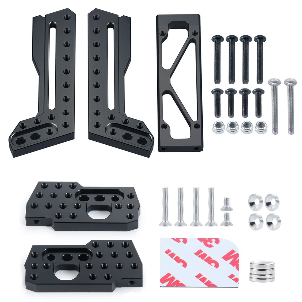 RCLIONS Aluminum Shock Towers Front and Rear Damper Shock Mount Hoops for Axial Wraith 90018 1/10 RC Truck Crawler Car