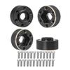 MUHIKRT Brass Weights 6mm 9mm 12mm 15mm 22mm Wheel Hex Hub Widen Adapter for 1/10 RC Crawler 1.9 2.2 Wheels Rims SCX10 TRX4 (9mm), Black view 1