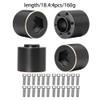 MUHIKRT Brass Weights 6mm 9mm 12mm 15mm 22mm Wheel Hex Hub Widen Adapter for 1/10 RC Crawler 1.9 2.2 Wheels Rims SCX10 TRX4 (18.4mm), Black view 2