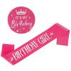 Grevosea Birthday Girl Decorations - Set Includes Girl Sash & Its My Birthday Badge for Kids Parties view 1