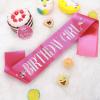 Grevosea Birthday Girl Decorations - Set Includes Girl Sash & Its My Birthday Badge for Kids Parties view 2