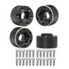 MUHIKRT Brass Weights 6mm 9mm 12mm 15mm 22mm Wheel Hex Hub Widen Adapter for 1/10 RC Crawler 1.9 2.2 Wheels Rims SCX10 TRX4 (12mm), Black view 1