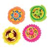 amscan Battle Spin Top Plastic High Count Favor - 1.5" dia. | Assorted Design | Pack of 16 view 1