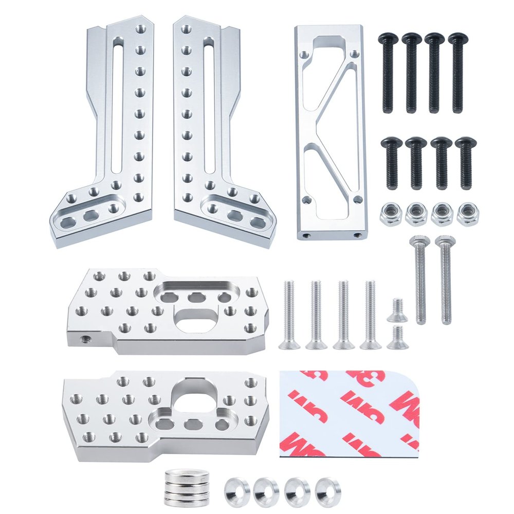 RCLIONS Aluminum RC Shock Mount Front & Rear Damper Shock Towers Hoops for Axial Wraith 90018 1/10th RC Truck Crawler Car
