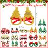 Jexine 32 Pcs Christmas Headbands and Glasses Frame Christmas Glittered Glasses Frame Eyewear Decoration for Xmas Party Favor (Classic Style) view 3