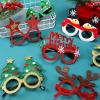 Jexine 32 Pcs Christmas Headbands and Glasses Frame Christmas Glittered Glasses Frame Eyewear Decoration for Xmas Party Favor (Classic Style) view 4