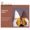 DOITOOL 2 Pcs Simulated Ice Cream Model, Fake Cone, Realistic Play Food, Artificial Lifelike Prop for Home Shops Photography Props Party Decor (White Coffee) view 2